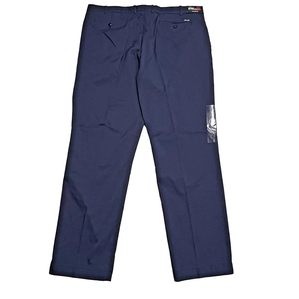 Pantalones de golf RLX Ralph Lauren para hombre 40x32 azul marino rendimiento ajuste a medida Foto 3 de 4