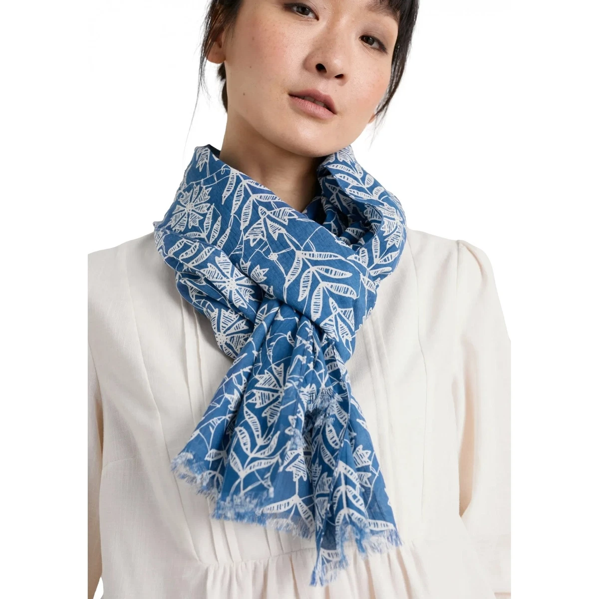 Seasalt Everyday Cotton Scarf Lace Stems | eBay