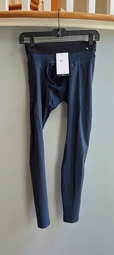 NEW $115 Mens Nike Dri Fit ADV Versatile Tights S Tight Fit Blue Running Base - 第 1/10 張圖片