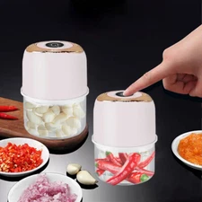Electric Garlic Grinder Chopper Press Masher Vegetable Food Fruit Meat Crusher