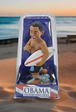 Obama Dashboard Doll Hawaiian Island Surfer 44th President New in Box