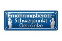 Blechschild Spruch 27X10 Cm ErnäHrungsberater GeträNke Bier Deko Schild Tin Sign