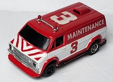 Vintage Tyco Command Control Dodge Maintenance Van Slotless Slot Car