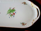 VINTAGE LARGE 19" LONG WITH HAND PAINTED FLOWERS TRAY HEREND? — photo 5
