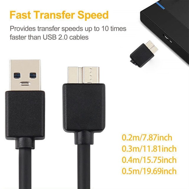 USB 3.0 AM Male to Micro B Cable Super Speed Adapter Cord GX For External M6V2 USB 3.0 AM Male to Micro B Cable Super Speed Adapter Cord GX For External M6V2