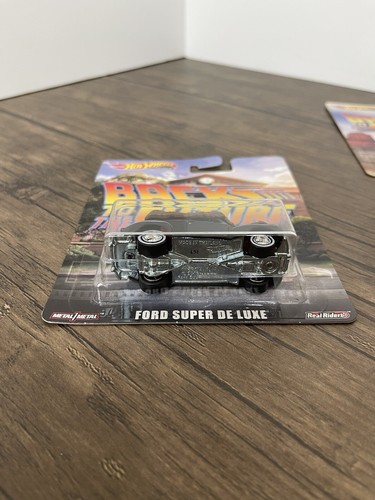 HOT WHEELS PREMIUM RETRO BACK TO THE FUTURE III 1955 AN FORD SUPER DELUXE NIP - Picture 11 of 23