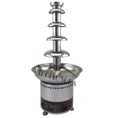 Commercial Chocolate Fondue Fountain Stainless Steel Heated Retro Chocolate Melt