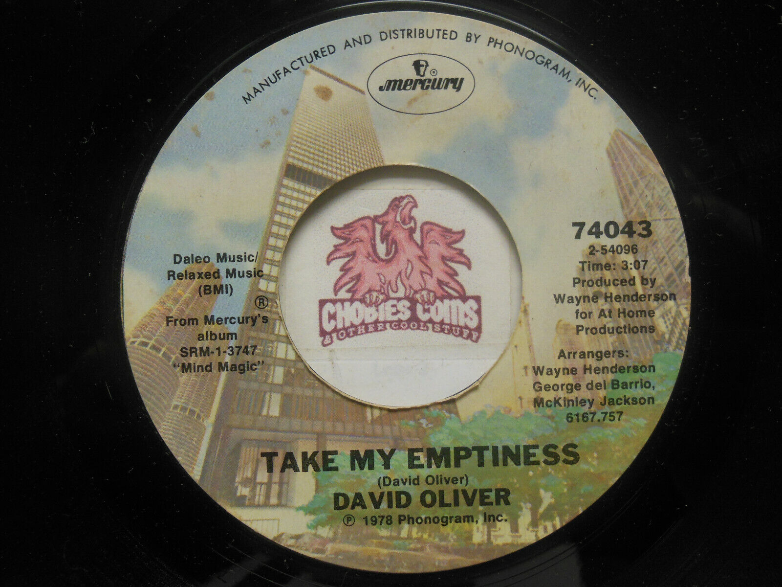 David Oliver: Take My Emptiness / I Wanna Write You A Love Song, 45 RPM, VG  (3D) | eBay