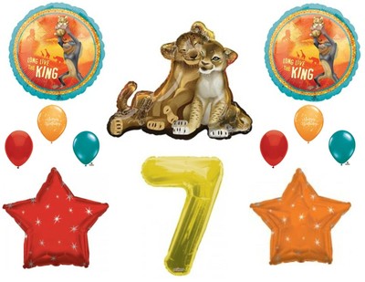 Lion King Balloons 7th Happy Birthday Party Decorations Supplies Simba Nala