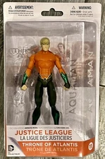 DC COLLECTIBLES 2014 JUSTICE LEAGUE THRONE OF ATLANTIS  AQUAMAN FIGURE MINT NEW
