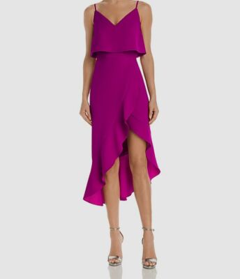 bright purple midi dress Everina Rose Bust Midi Dress Purple