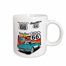 3dRose Route 66 Mug