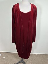 Connected Women’s Red Color Long Sleeve Dress Size 22W