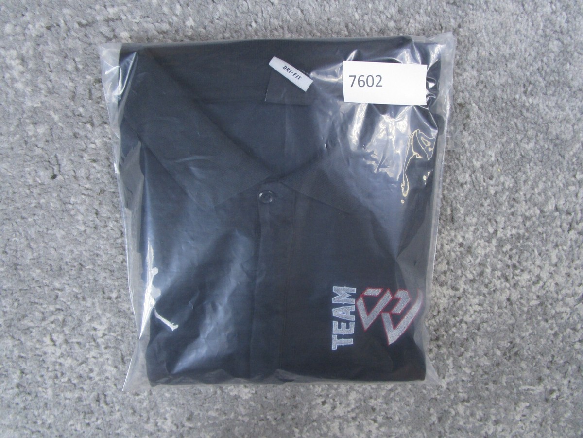 Air Jordan Polo Shirt Mens Large Basketball Team Athletic Black