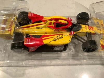 ROMAIN GROSJEAN AUTOGRAPHED 2022 HONDA DHL INDYCAR DIECAST & CARDS