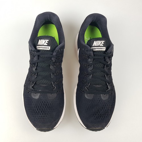 Men's NIKE 'Air Zoom Pegasus 33' Sz 8 US Runners Shoes Black | 3+ Extra 10% Off - Picture 3 of 10