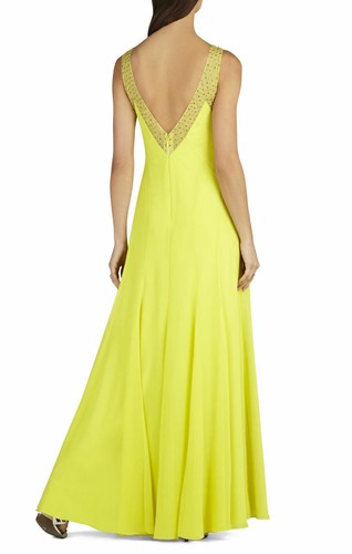 NUEVO VESTIDO BCBGMAXAZRIA MARIENA EMBELLECIDO CUELLO EN V JGK68C59/L577W TALLA 2 - Imagen 5 de 7