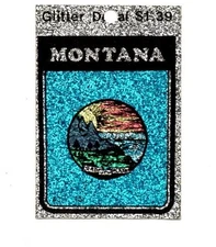 Lot of 12 Montana Glitter Decals Stickers - NOS - Free Shipping!