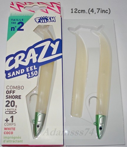 Fiiish Crazy Sand EEL № 2-150mm. (5,9inc) ,Tout Couleurs,Corps,Combos,Snaps , - Photo 15/30