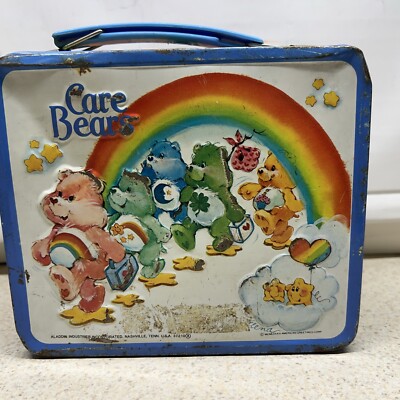 Vintage 1983 Aladdin Care Bears Metal Lunch Box No Thermos