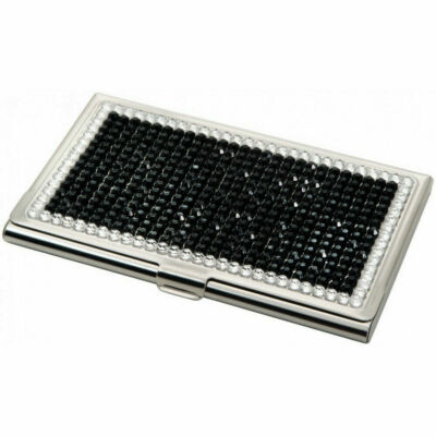 VISITENKARTENHALTER KREDITKARTENHALTER AUS METALL AUS ALUMINIUM UND STRASS