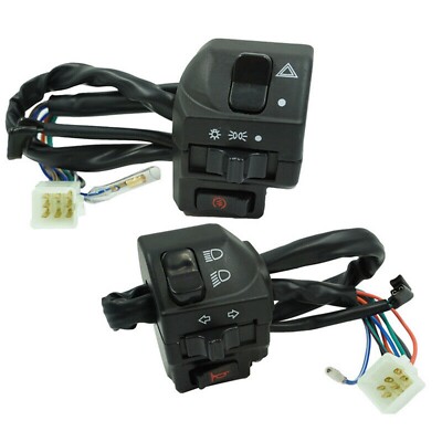 Aluminum 22mm (7/8") Motorcycle Handlebar Switch – Horn, Turn Signal, Beam, 12V/10A