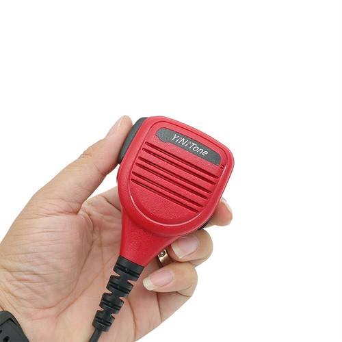New TK 2-Pin Handheld Speaker Walkie Talkie Microphone For Baofeng Kenwood HYT - Zdjęcie 3 z 5