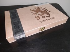 LIGA PRIVADA NO. 9 FLYING PIG DREW ESTATE Wood EMP Cigar Box  1" X 7" X 10"