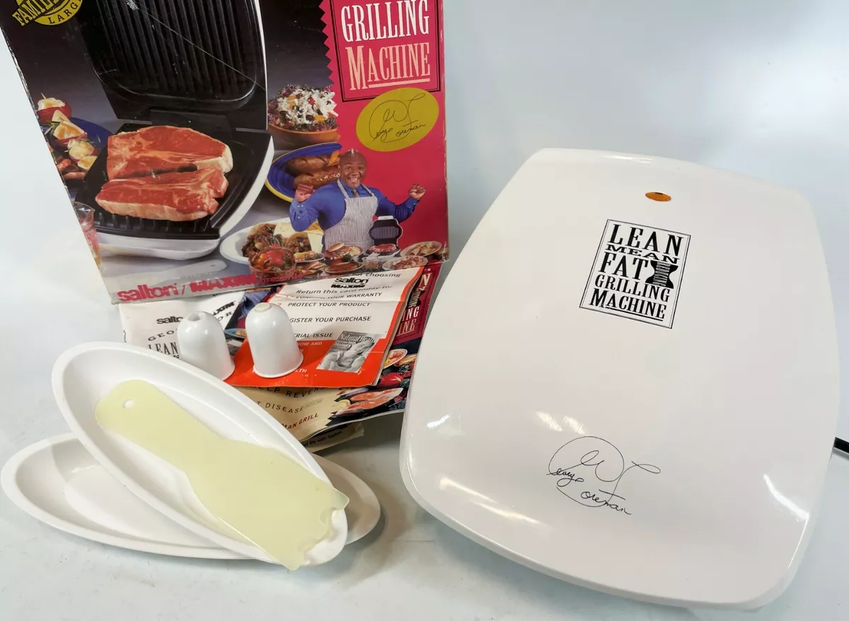 Vintage George Foreman White GR-20 Family Size Grilling Machine