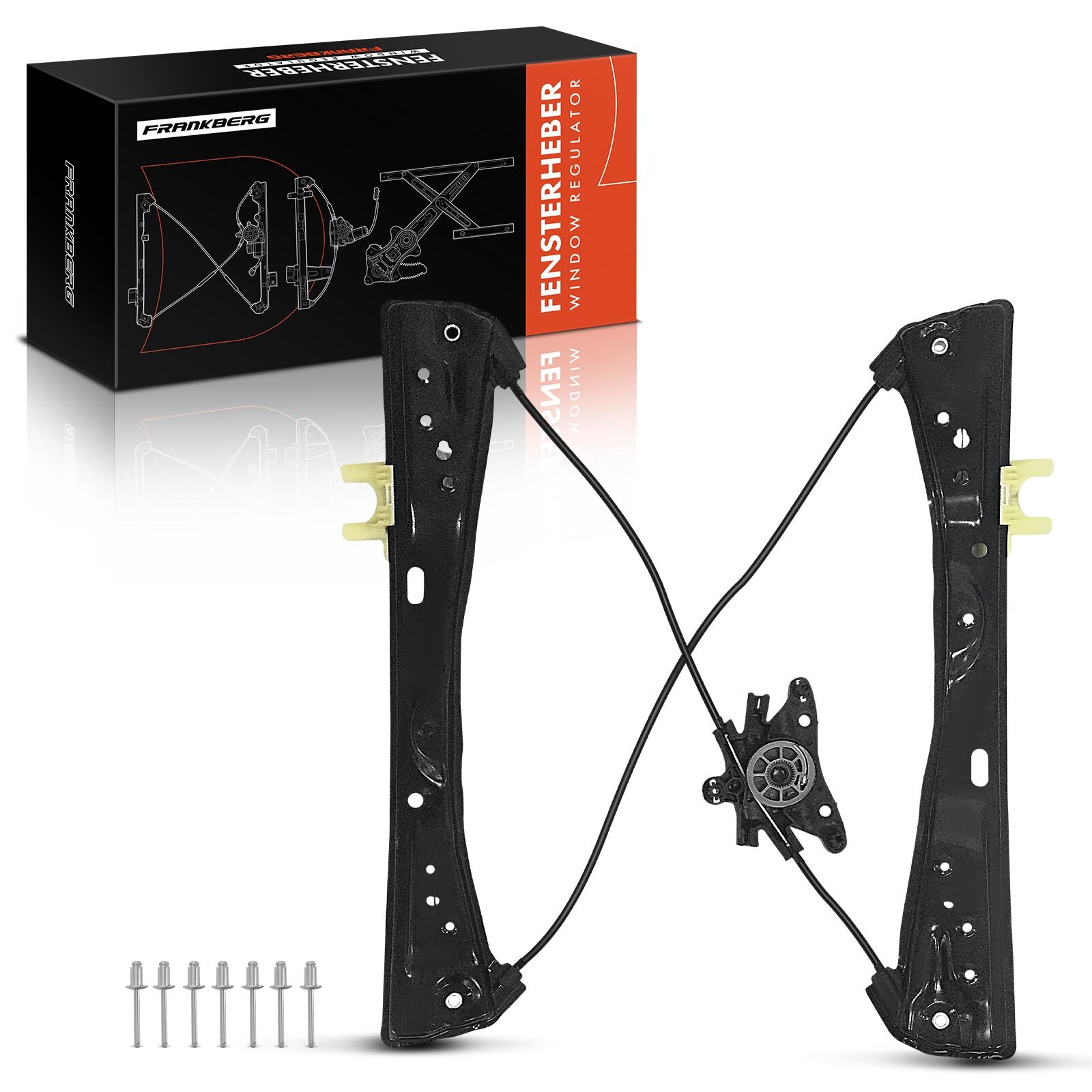 FRANKBERG Power Electric Window Regulator without Motor for BMW 730d Front Left