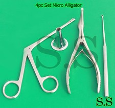 4pc Set Micro Alligator 3" Baby Nasal Speculum,Ear Loop ENT Nasal Instrum DS-864