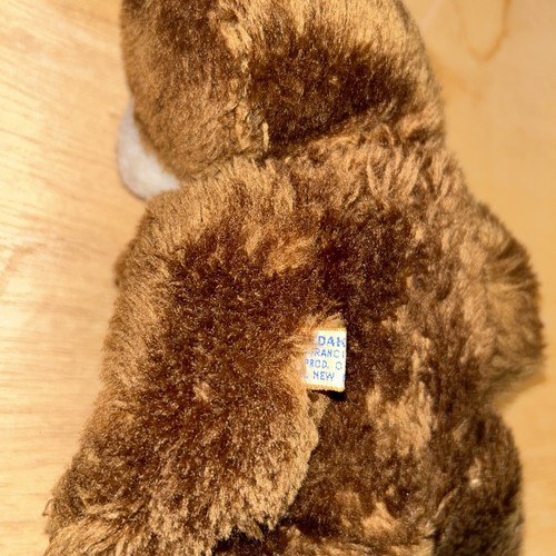 R. Dakin Vintage Brown Teddy Bear Fully Jointed including Head + Tongue Out 12" - Picture 13 of 13