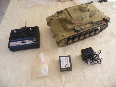 char Panzer III launcher heng long 1/16 RC 27 Mhz - Photo 1/4