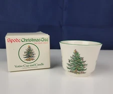 Vintage Spode Christmas Tree Votive Cup Candle Holder S3324 Made In England #21