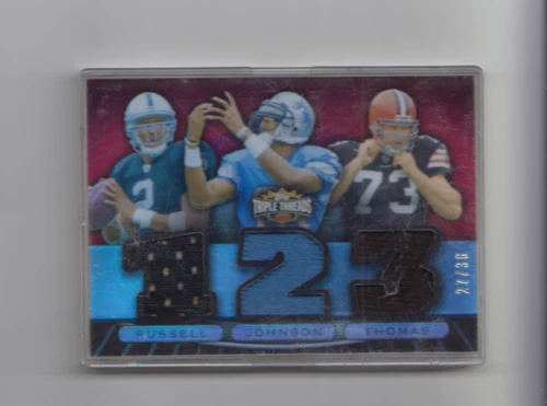 2007 Topps Triple Threads Relic Combos Red J. Russell/C. Johnson + /36 *S165