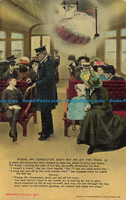 R635527 Bitte. Mr. Dirigent. Leg mich nicht aus dem Zug. Bamforth. Serie. Nr.