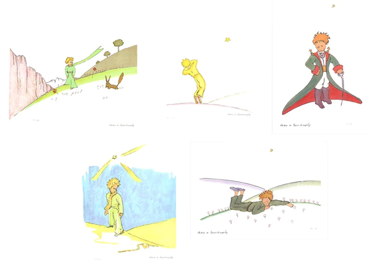 Bundle- 5 Assorted Antoine de Saint Exupery Little Prince Limited