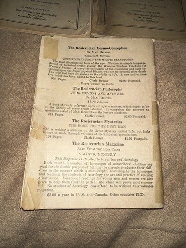 Simplified Scientific Tables of Houses No 1 - 3 - Rosicrucian 1919 Max Heindel - Picture 7 of 15