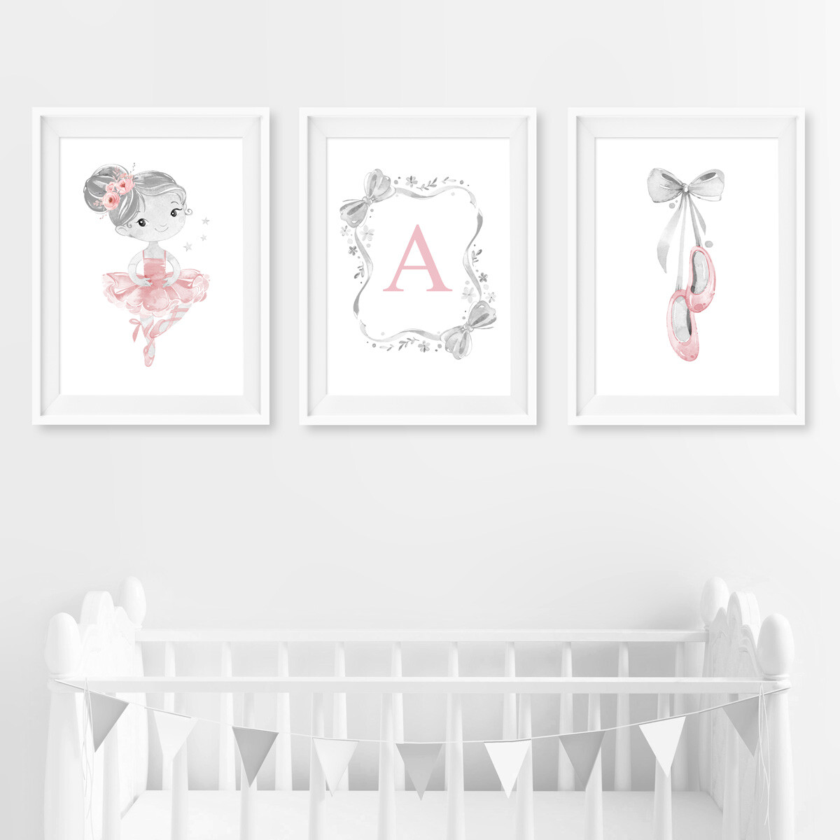 ballerina nursery wall art
