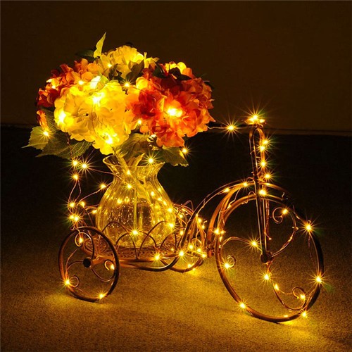 20/30/100 LED Battery Micro Rice Wire Copper String Lights Party white/rgb - Picture 10 of 22