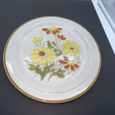 Stoneware By Excel Japan Bonnie Fleur Dinner Plate 10.75'' Vtg 1960 s