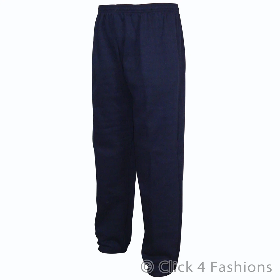 Big Plus Sizes Fleece Joggers Jogging Tracksuit Bottoms Trousers Jog Pants - Image 4 of 4