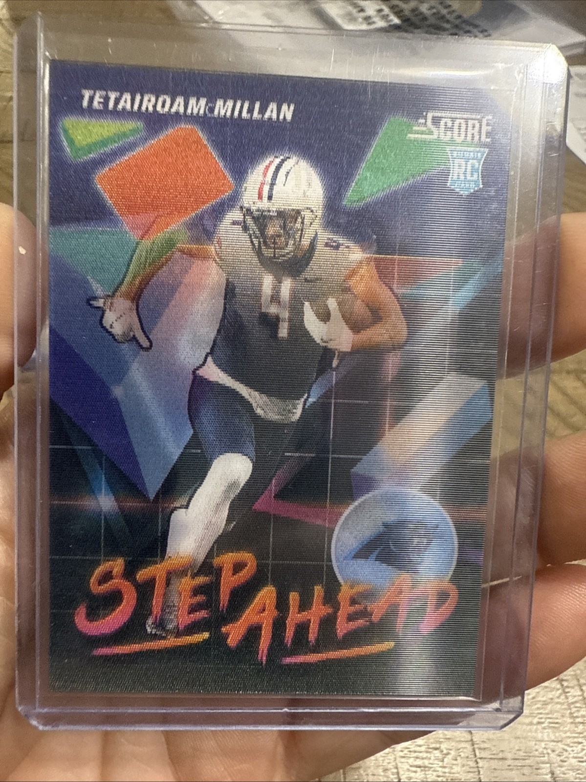 Tetairoa McMillan 2025 Score Football- Step Ahead SSP-3-D Image. Rookie.