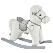 Children Riding Rocking Horse Toy w/ Fun Realistic Sounds  Storage Bag