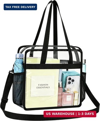 Clear Bag for Stadium Events 12×6×12 Clear Tote Bag for Concert,Sport,Festival