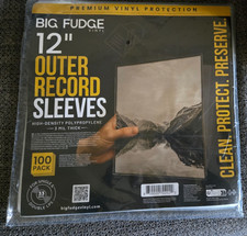 Big Fudge Vinyl Record Outer Sleeves - OPEN BOX - 43 unused individual sleeves