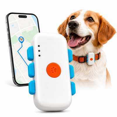 4G GPS Pet Tracker for Dogs & Cats, Real-Time GPS Tracking Device with Geo-Fence