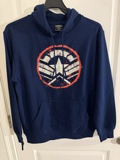 Marvel Captain America Men's Shield Graphic Hoodie Movie Size Small Avengers