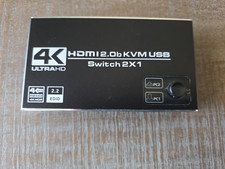 KVM Switch   2 Computers to 1 Monitor HDMI , USB Keyboard/Mouse Sharing