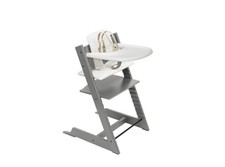 Tripp Trapp HC Complete Storm Grey Gray w/ Soft Sprinkle w/ Stokke Tray